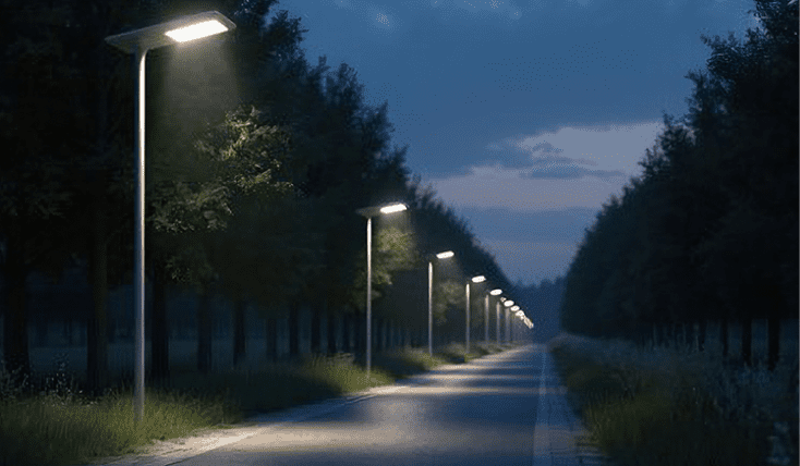 LED化された街路灯